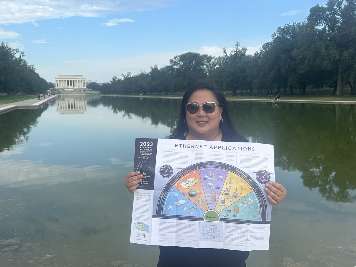 PacificBridge's tweet photo. Celebrating #Ethernet’s #50thAnniversary with @EthernetAllianc’s #rocktheroadmap in #WashingtonDC. Just for fun! https://t.co/wYUto1f9XH