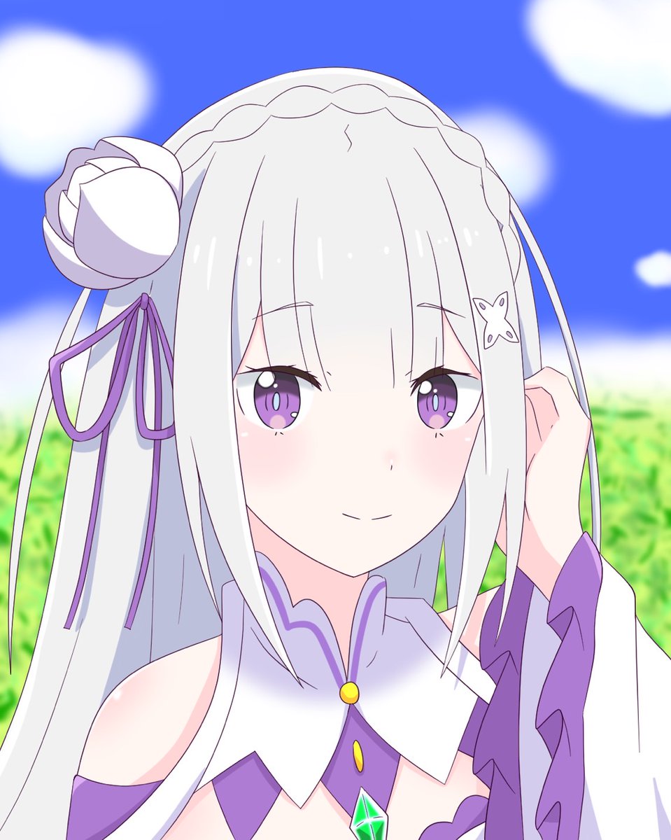 kaedemarine's tweet photo. アニメエミリアたん練習イラスト！✨️ https://t.co/UtcBEROqwe