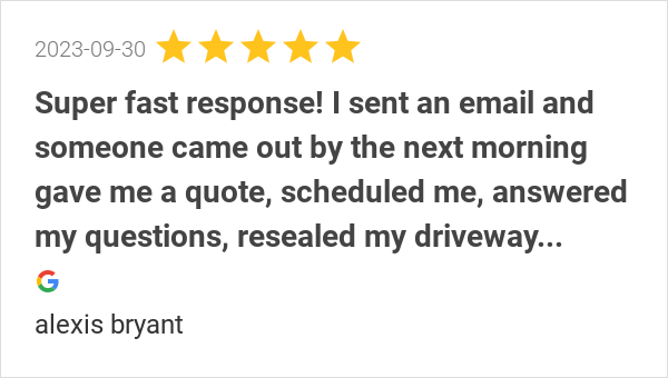 Driveways2day's tweet image. New 5.0-star Review: "Super fast response! I sent an email and someone came out by the next morning gave me a...
