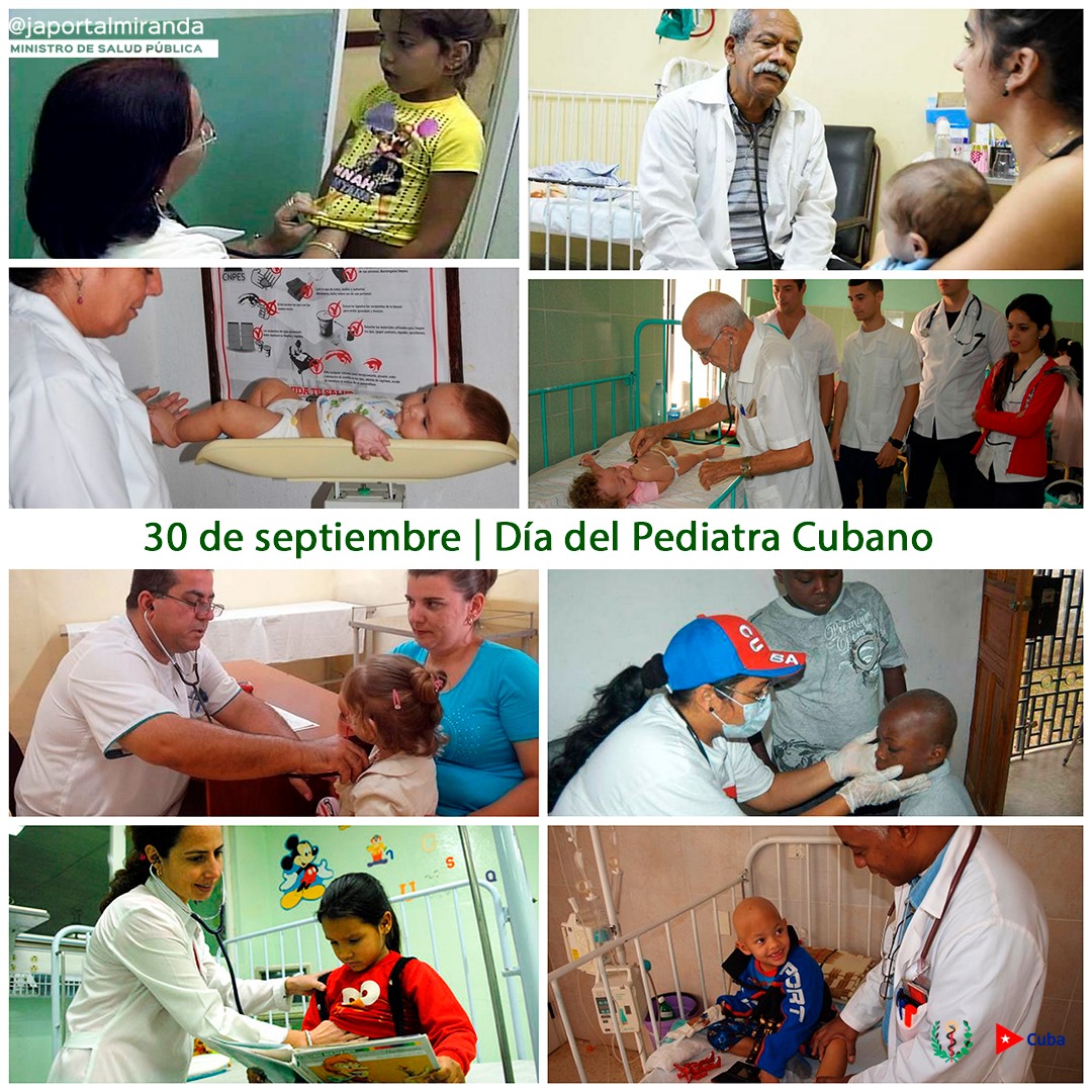 De mucha entrega, dedicación y sumamente sensible es el quehacer de los pediatras en #Cuba.

Desde la admiración y el respeto que inspiran, en el Día del Pediatra cubano queremos hacerles llegar en nombre del <a href="/MINSAPCuba/">Ministerio de Salud Pública de Cuba</a> nuestras felicitaciones y reconocimiento.
#CubaPorLaVida 🇨🇺