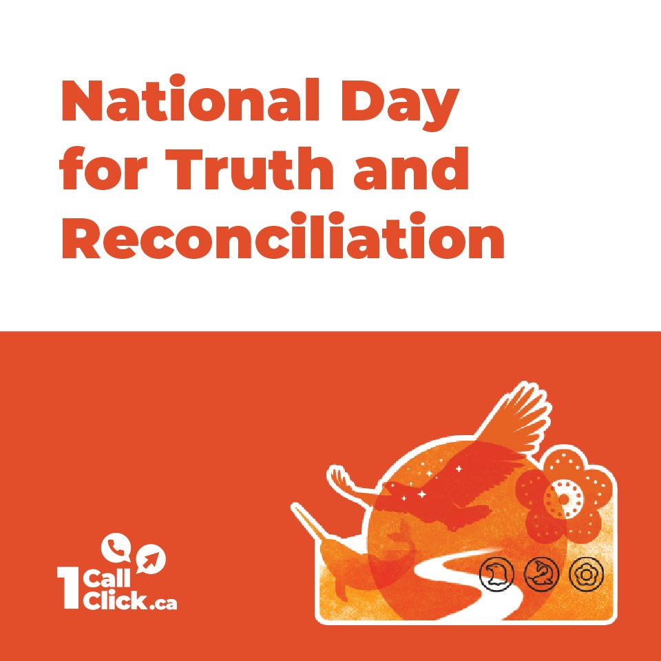 1Call1Click.ca is committed to working with Indigenous youth and partners to make sure that their voices continue to shape and transform the work that we do. #KidsComeFirst #EveryChildMatters #NationalDayforTruthandReconciliation