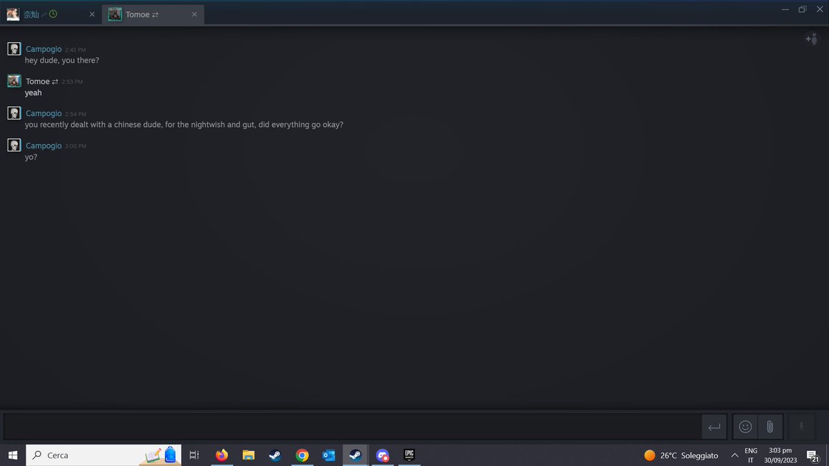 CampogioCS's tweet photo. At this point, trying to see if what this dude is saying is true, I contact this Tomoe, but everytime I ask about the trade he goes offline, he has no csgorep profile, nothing, I've tried searching the skins on FloatDB and they are of the previous dude claiming them (2/?) https://t.co/aNZ7SaXKML