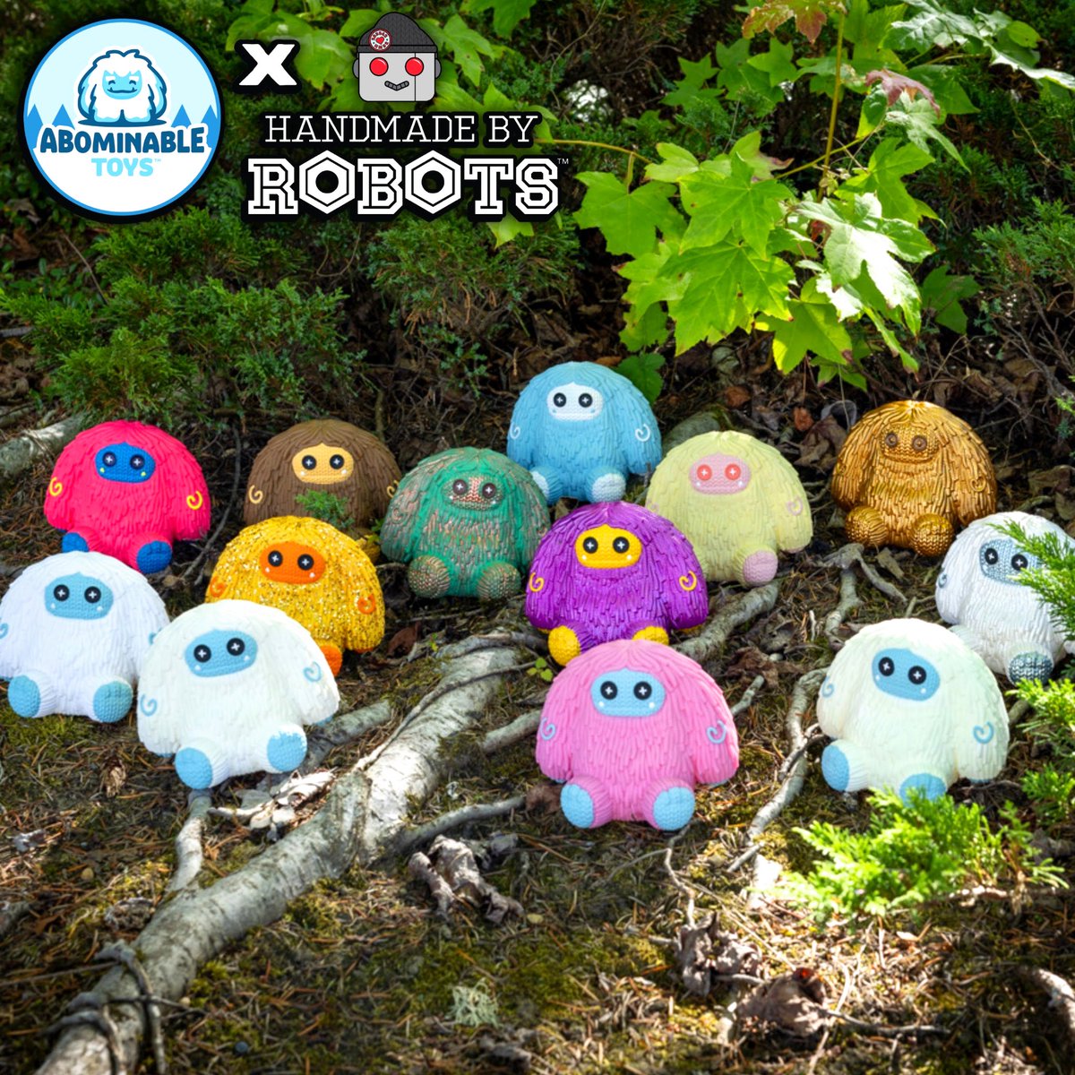 Just revealed at @toy_fair New York! 🗽

Chomp has officially been handmade by robots! Here's a preview of our figure lineup going into 2024!

Our first figure may be available very soon! 👀

#HandmadebyRobots #AbominableToys #HMBR #Chomp #KnitSeries