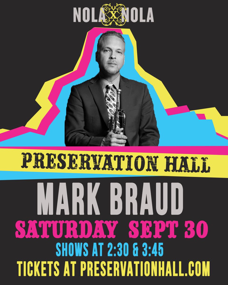 This afternoon for NOLAxNOLA - Mark Braud and The Preservation Hall All-Stars! #NOLAxNOLA #visitneworleans #NOTCF