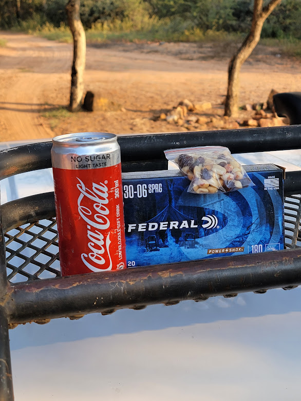 SherrillPhilip's tweet photo. I don't know if it was because they changed the name, but #thepowerofcokelite lost its mojo on this safari. It didn't work once. <sigh> Saying that, #thingsgobetterwithcoke. Well, at least biltong and 
#SimbaSaltedPeanutsAndRaisins. 😎
April 2021

#hunting_itsallaboutthejourney #whatgetsyououtdoors #huntingafrica #huntingsouthafrica #africanhunting #letsgohunting #livetohunt #vanwijksafaris #huntingisconservation #hunting