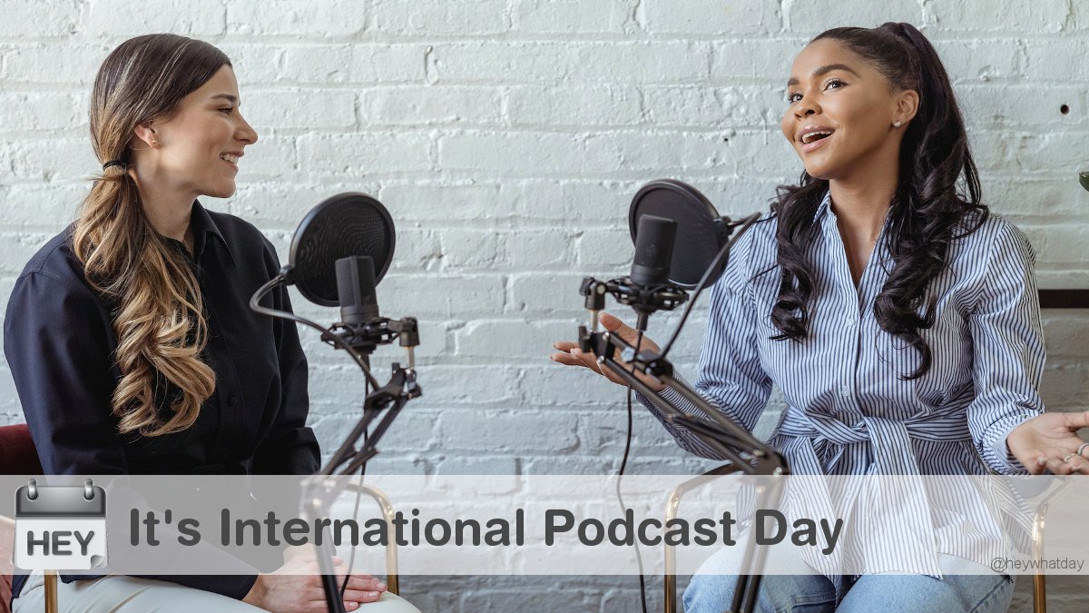 It's International Podcast Day! 
#PodcastDay #InternationalPodcastDay #Talk