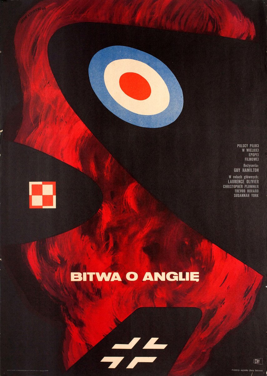 Polish movie poster for #BattleOfBritain (1969 - Dir. #GuyHamilton) #MichaelCaine #TrevorHoward #HarryAndrews #CurdJürgens #IanMcShane #KennethMore #LaurenceOlivier