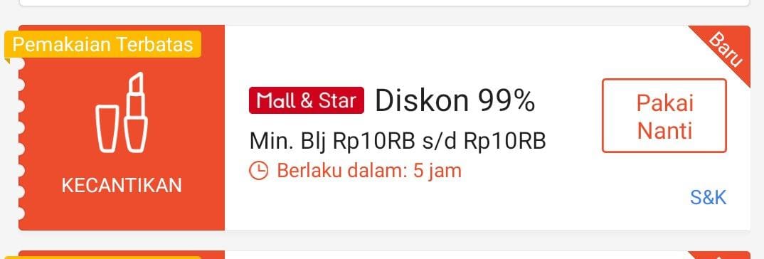 Malharhizuki's tweet image. Voucher diskon 99%  10k

Kode : TRIF9KHAC

On ⏰ 00.00 WIB ntar malam
Input kodenya disini
👉 shope.ee/5zzo7aDzTT?sha…
#GratisTanpaBatas #diskon1010 #fypviraltwitter