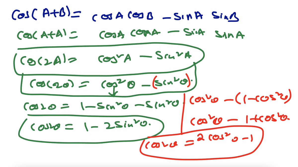 YaralaKondal's tweet image. Double Angles 
IB Math AA HL Math Trigonometry.  
explanation of trigonometry in IB Math AA HL:
&quot;📐 IB Math AA HL Trigonometry 🔍: Trig helps us understand angles and triangles. Sine, Cosine, and Tangent are our go-to friends for solving trig problems. 📚🔢 #IBMath #Trigonometry