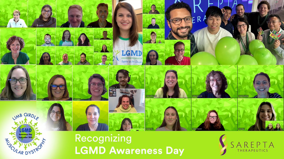We’ve gone lime green to raise awareness for limb-girdle muscular dystrophy. 💚 We’re proud to support the LGMD community and are committed to advancing the science behind this group of rare neuromuscular diseases. #LGMDAwarenessDay. #LimeGreen4LGMD #TogetherWeAreStronger