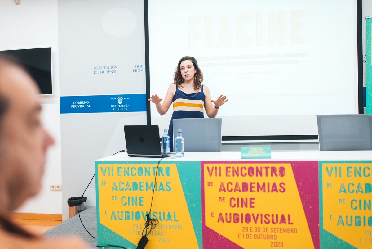 🔸Empezamos a xornada con Josefina Undurraga, directora xeral de <a href="/FIACINEoficial/">FIACINE</a> compartindo connosco a súa experiencia na Federación Iberoamericana de Academias de Cine, entidade que dirixe desde principios deste ano🔸