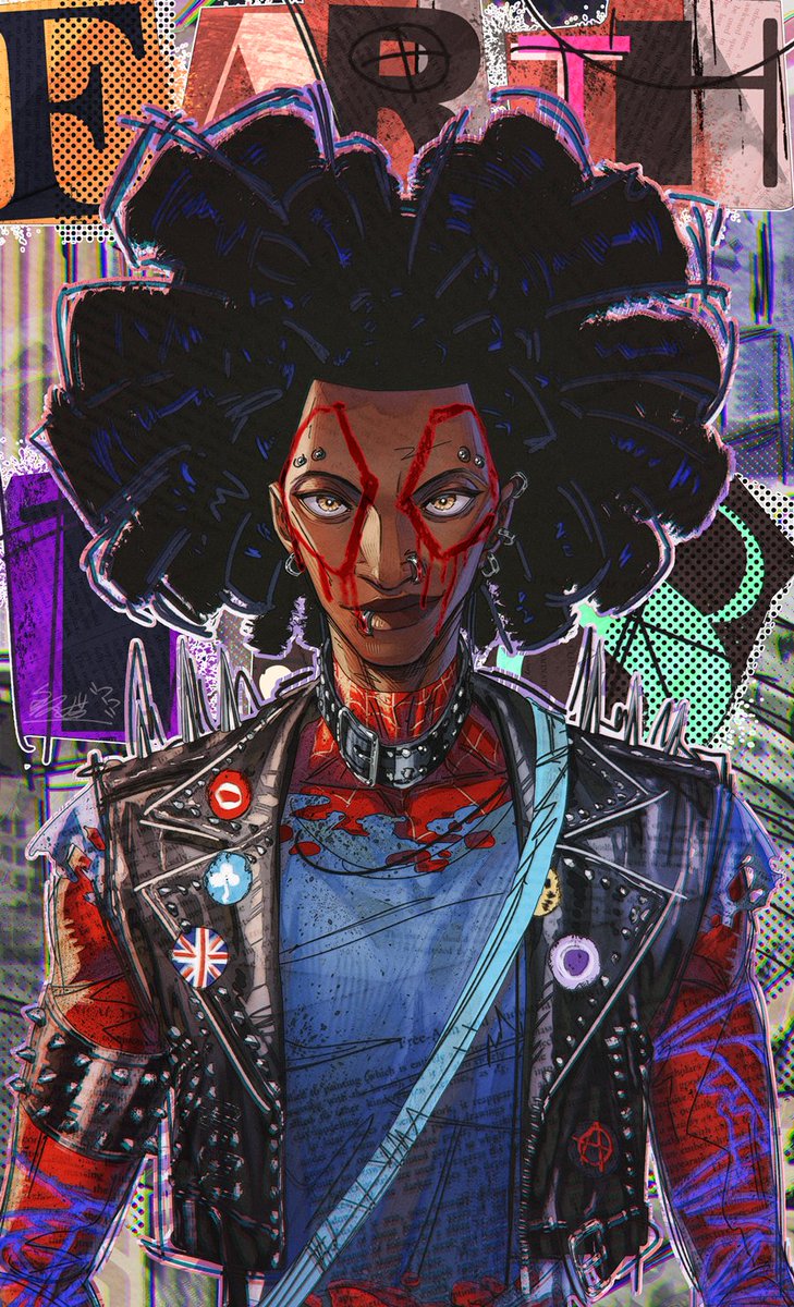 shark_cat8221's tweet photo. #HobieBrown #AcrossTheSpiderVerse 
Spider-Punk https://t.co/xFx9ZnN3MT
