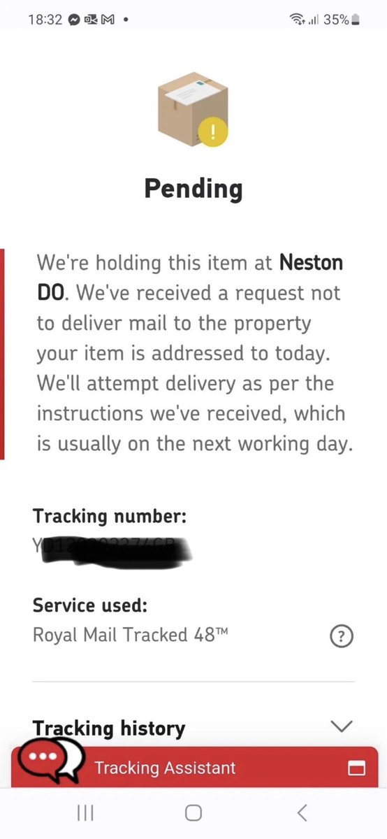 NCaitens's tweet photo. Hi @RoyalMailHelp @RoyalMail can you please make your mind up as to why you haven’t delivered the parcel? Neither of the below are true. https://t.co/Y53RbmQQGn