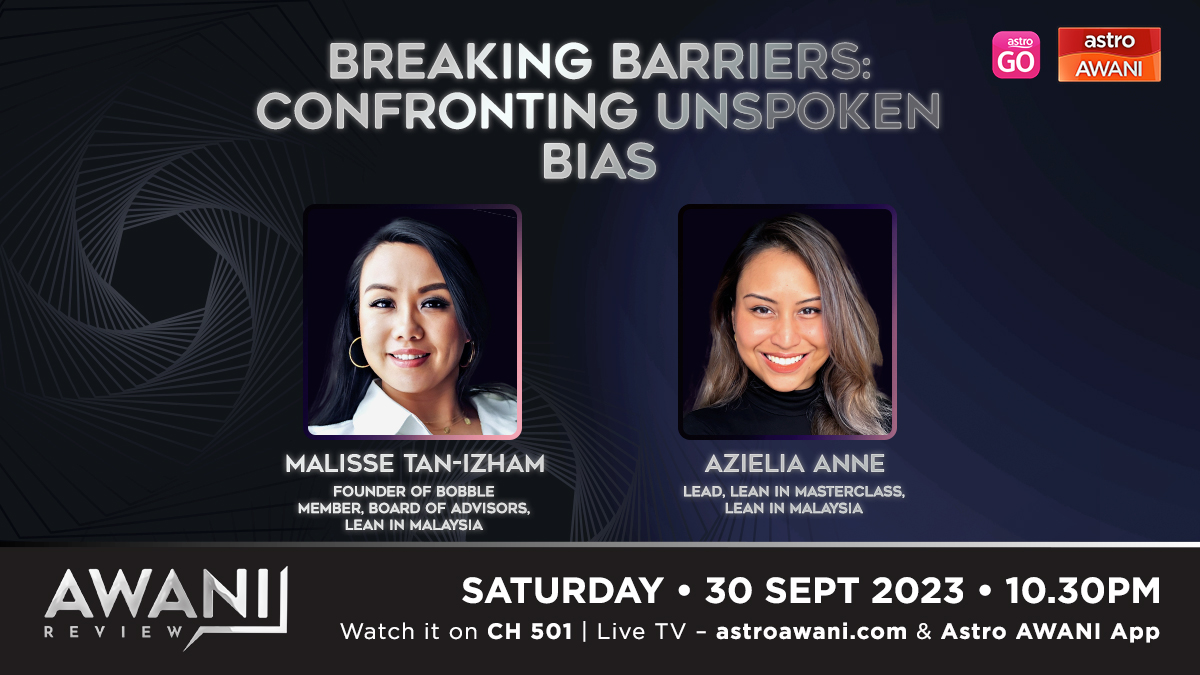 There are many unspoken stereotypes that hinder women's advancement in the workplace. Lean in Malaysia's Azielia Anne and Malisse Tan speak to @cynthiaAWANI on @AwaniReview about breaking gender bias and discussing the kind of support women really need.