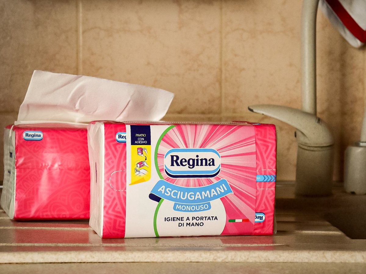 Hai già provato i nuovi Asciugamani monouso di #Regina io li ho già messi in cucina e tu?! 
#reginaasciugamaniextraigiene 
#reginaasciugamani