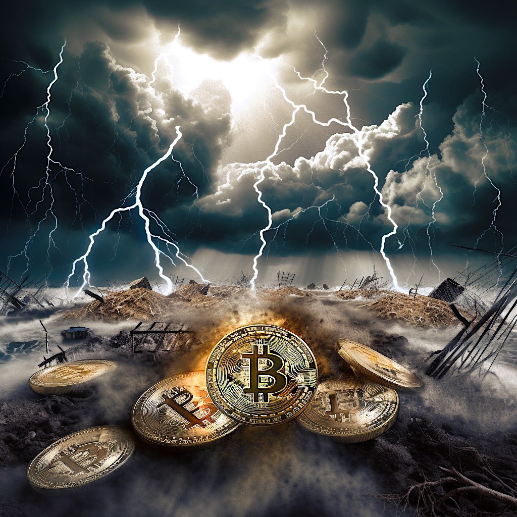 #Bitcoin through the storm…💪