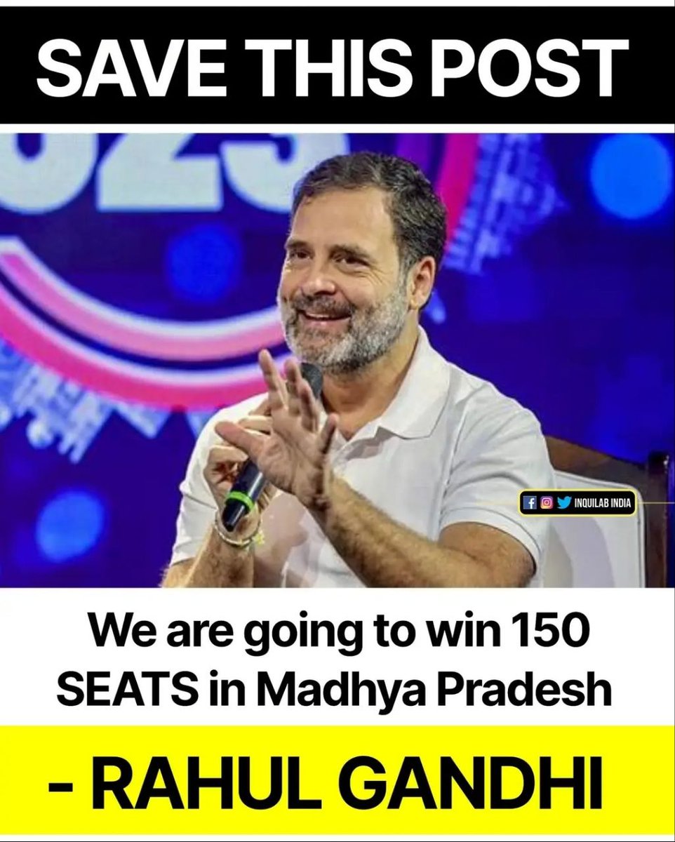 Ready To Sweep Madhya Pradesh With An Unbeatable Roar! 💪🔥

Let's write History together, as 150 seats await Congress' triumphant journey! 🌟 🙌

#MadhyaPradesh
#RoadToCongress