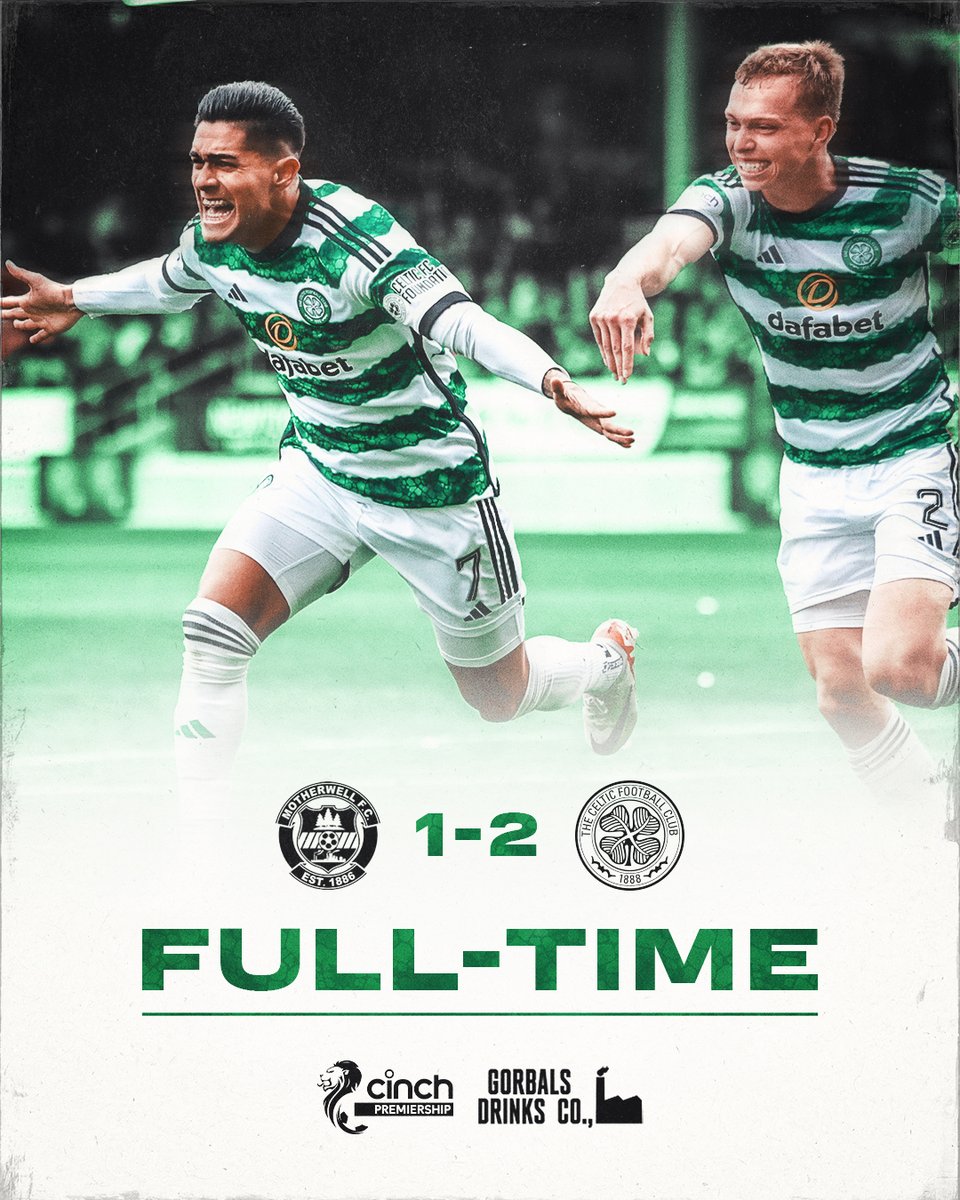 CelticFC's tweet photo. 🔥 Late Drama in Motherwell, +3 points coming to Paradise! 

#MOTCEL | #cinchPrem | #COYBIG 🍀 https://t.co/LHLstrMlVC