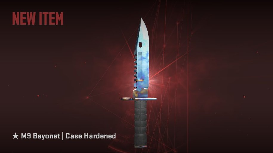 RobertB_CSGO's tweet photo. Kicking off CS2 with a brand new Blue Gem pickup ! 

• M9 Case Hardened #601 (0.097)

The Blue gems in this game are out of this world 🤯 https://t.co/Ro6ImGVIGy