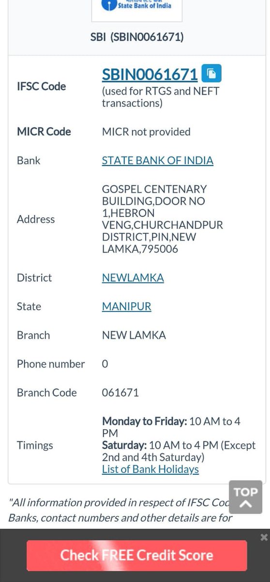 Save_Meitei's tweet photo. @TheOfficialSBI @victormayengbam If ur record is showing the district name as churachanpur then im sure you can have a look on this... https://t.co/12FvAbMt9g