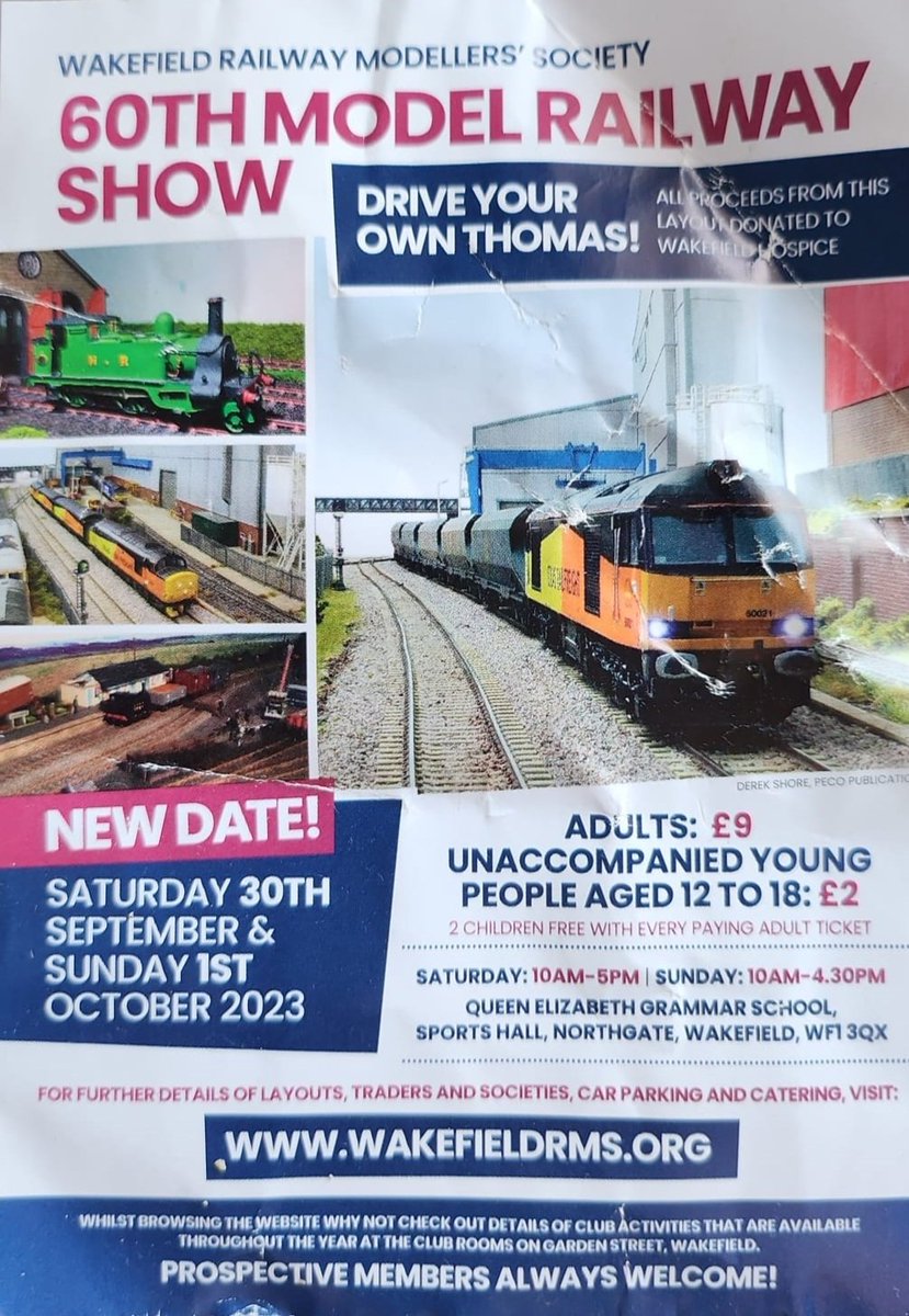 andreajenkyns's tweet photo. Great to take Clifford to #Wakefields 60th Model Railway Show. Its on all weekend so worth dropping by. https://t.co/1Hnh20IQLs