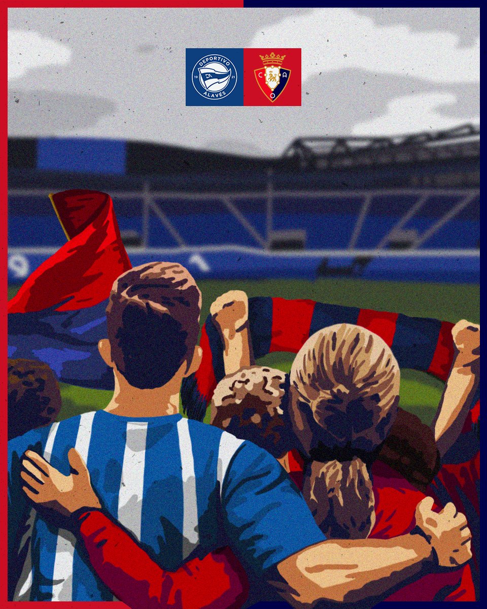 539 días sin vivir esta fiesta han sido demasiados. Ha llegado la hora de disfrutar de nuestro fútbol y nuestras aficiones.

539 egun jai hau bizi gabe gehiegi izan dira. Gure futbolaz eta gure zaleez gozatzeko ordua iritsi da.

#AlavésOsasuna #LaLigaEASports