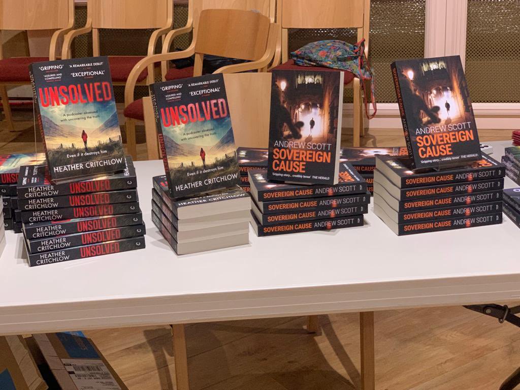 h_critchlow's tweet photo. So much fun @The_Bookhouse last night! Great Q&amp;A with @AndyMurrayScott readings and the chance to meet lots of lovely readers - huge thank you to everyone who came!! https://t.co/QaomB4AUm2
