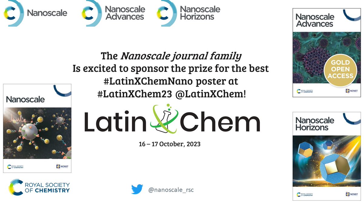 Martin Desimone (@dr_desimone) on Twitter photo Invitamos a todos los investigadores y estudiantes de América Latina y el mundo a participar en LatinXChem!
En especial, les invito a participar en la categoría #LatinXChemnanomat, de la cual seré uno de los jurados junto a grandes colegas.
Deadline: 6/10/2023
<a href="/LatinXChem/">LatinXChem</a> Invitamos a todos los investigadores y estudiantes de América Latina y el mundo a participar en LatinXChem!
En especial, les invito a participar en la categoría #LatinXChemnanomat, de la cual seré uno de los jurados junto a grandes colegas.
Deadline: 6/10/2023
<a href="/LatinXChem/">LatinXChem</a>