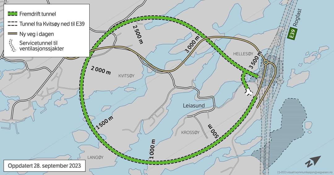 Verwolff's tweet image. Jeden z najciekawszych projektów inżynierii drogowej na świecie - #Rogfast osiągnął etap podziemnego węzła autostradowego.