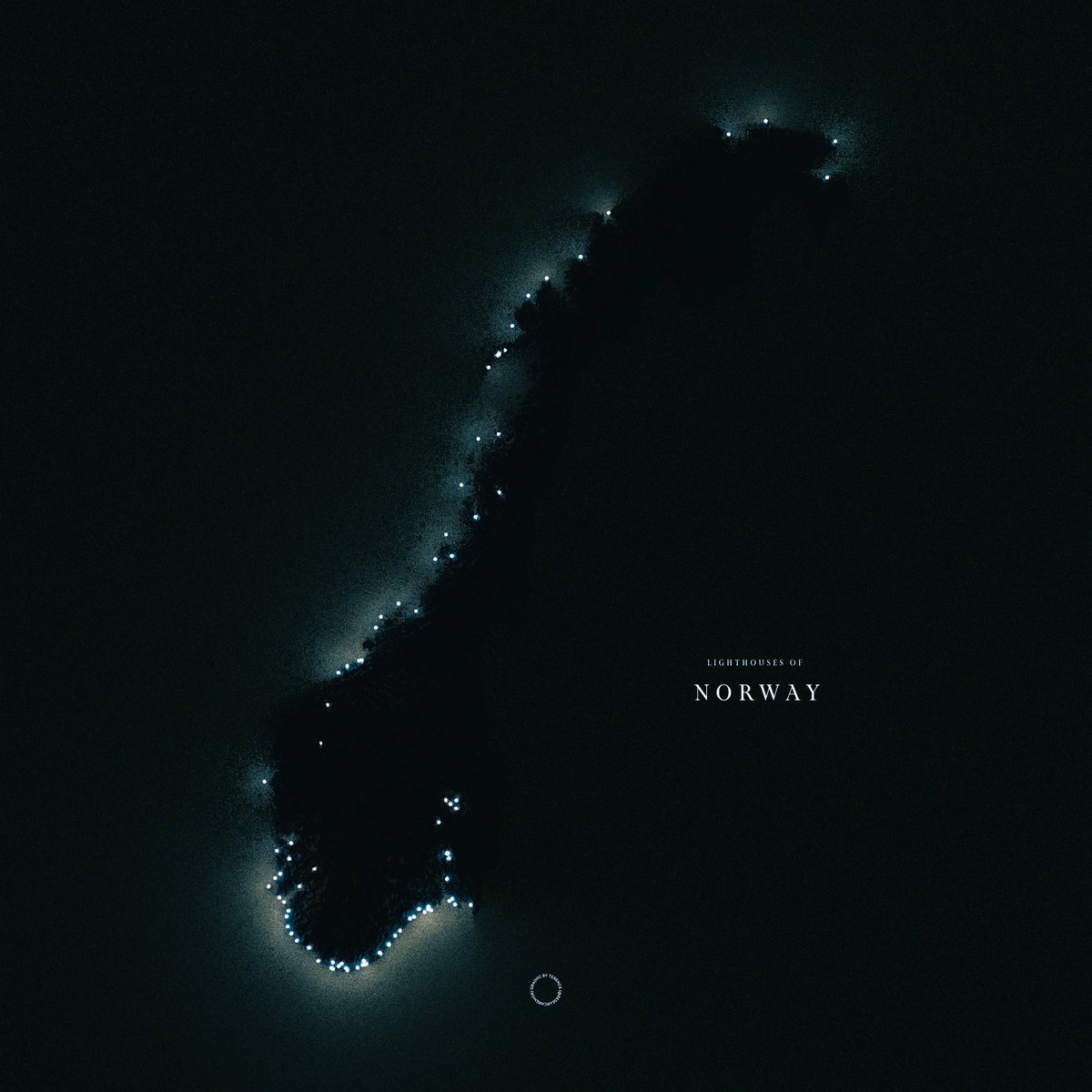 Today's lighthouse map is Norway. Data from OpenStreetMap.

#rayshader adventures, an #rstats tale