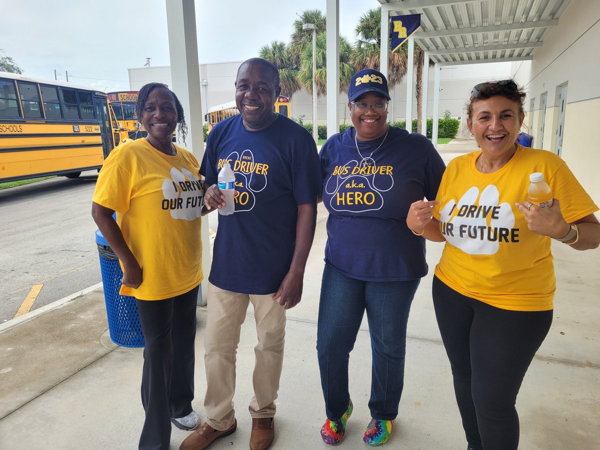 At Boca High, we love our bus drivers!!!! Wrapping up the week with some fun. ❤️ @bocaratonhs @pbcsd @southPbcsd
