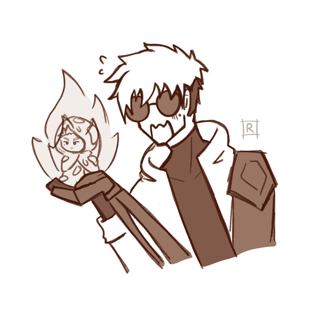 AnotherRandoom's tweet photo. Couldn't think of idea
So have Nai in fire🔥

#刀台 #KV #plantcest https://t.co/VMPLCfPjAs