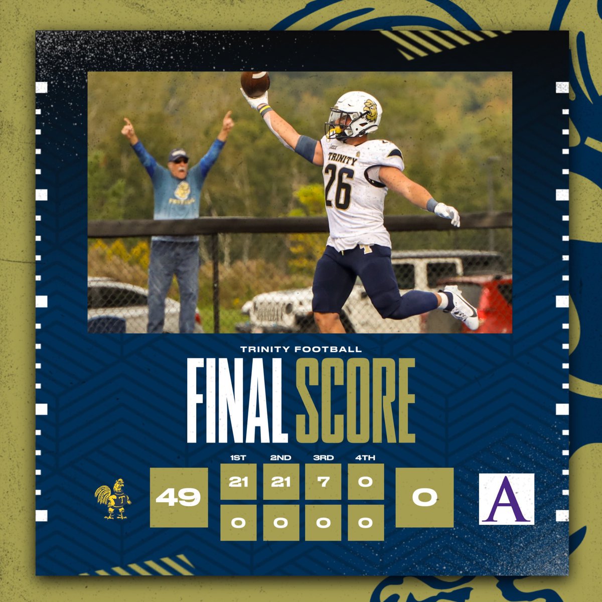 Trinity College Football tweet media