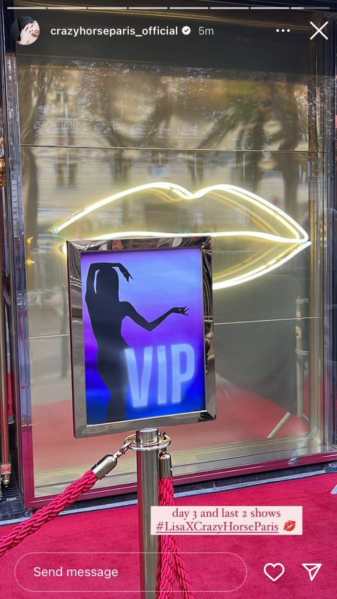 Lsglobal_'s tweet photo. So very proud of Lisa 

LALISA AU CRAZY SHOW 
#LISAxCRAZYHORSEPARIS https://t.co/3FkUVTQcPz