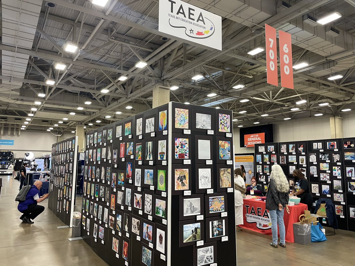 Del Valle ISD artwork is showcased in Dallas, TX at the #TASATASB #txEDCON23! Congratulations, students. Your work was admired by administrators and school board members from all over Texas this weekend.