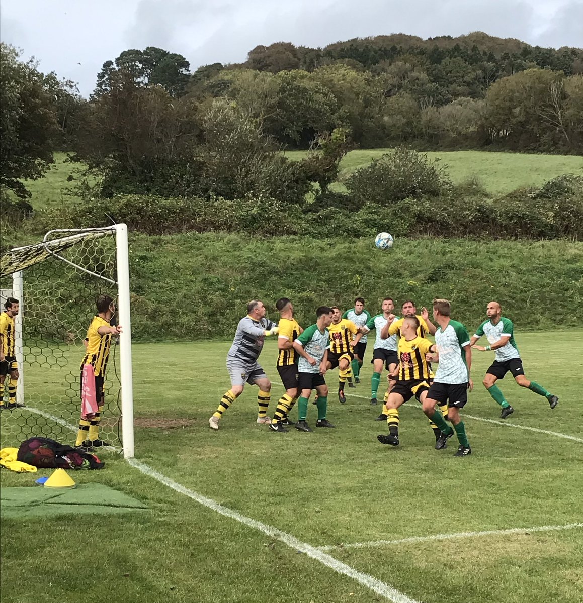 <a href="/LymeRegisFC/">Lyme Regis AFC</a> v <a href="/KentisbeareClub/">Kentisbeare fc</a> at the famous Davey Fort today, The Seasiders went down 0-2 #grassroots
