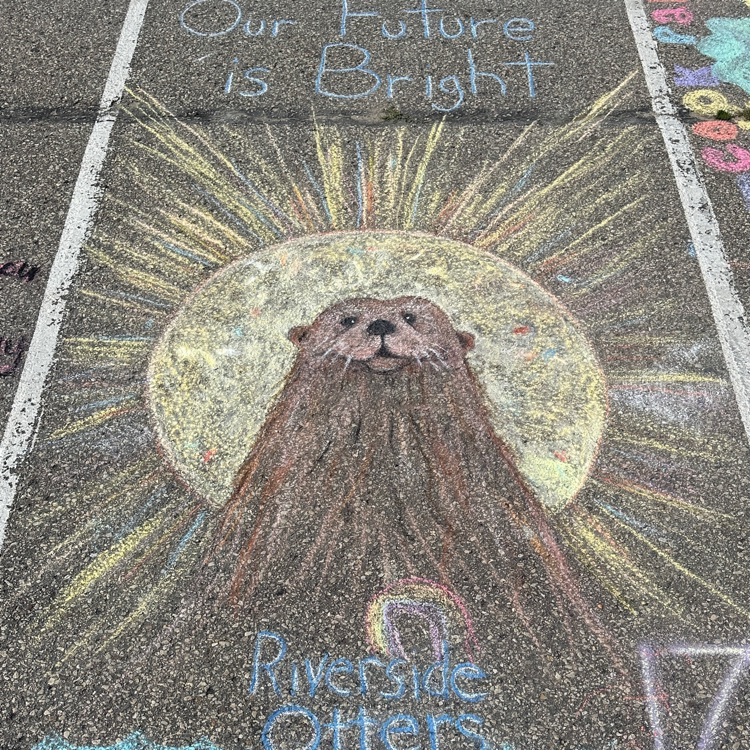 RiversideOtters's tweet photo. Great work, Otters! Chalk the Block was so much fun. The Future is Bright, indeed. https://t.co/ea47szm4Ps
