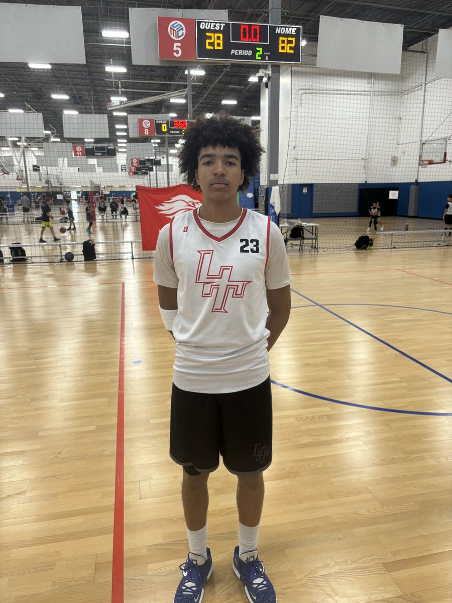 Quentin Thompson Lincoln Takeover 2024 with a great start to The Battle of the Belt! Offensively consistent getting to the rim and finishing through contact. With a 6’6” frame he utilizes his length snag rebounds, block shots, and deflect balls that lead to steals. Great player!!