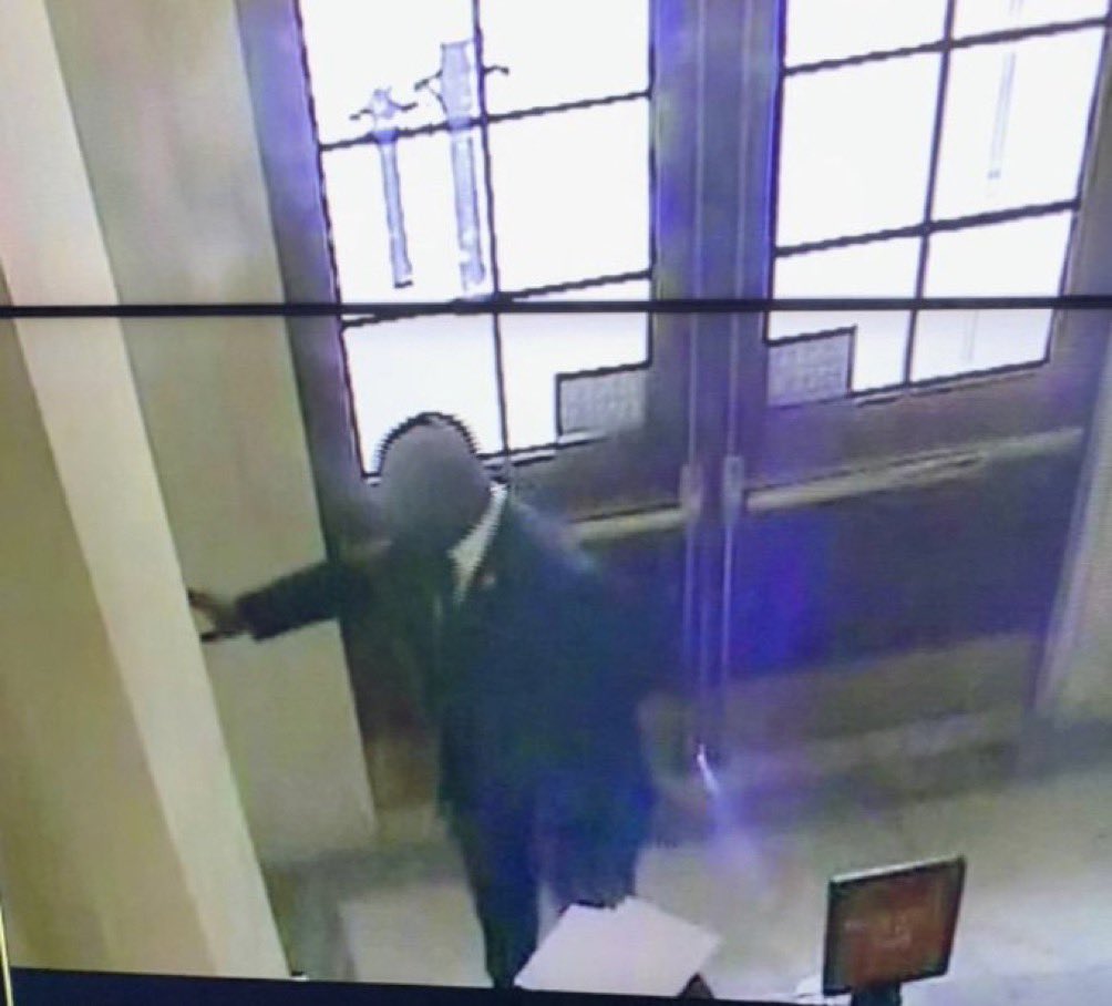 RNCResearch's tweet photo. Here is Democrat Rep. Jamaal Bowman of New York pulling the fire alarm so Democrats wouldn’t have to vote.

Democrats will do *anything* to shut down the government. https://t.co/lk3yA0p5Hx