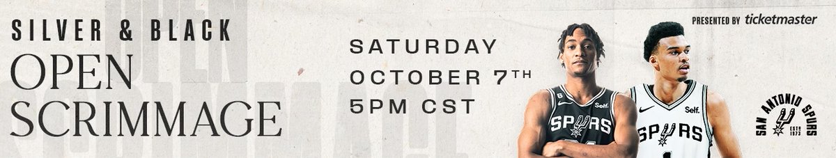 Giveaway Alert! We are giving away 4 tickets to the Spurs scrimmage on Sat 10/7 to 2 lucky winners that do the following:
1.  Follow <a href="/TopshotSpurs/">Spurs TS</a> 
2. Repost 
3. Have a Spurs team set locked

Fill out form below
forms.gle/zeDa6r7uFMWXoH…
#TopshotSpurs #NBATopshot #FutureOfFandom
