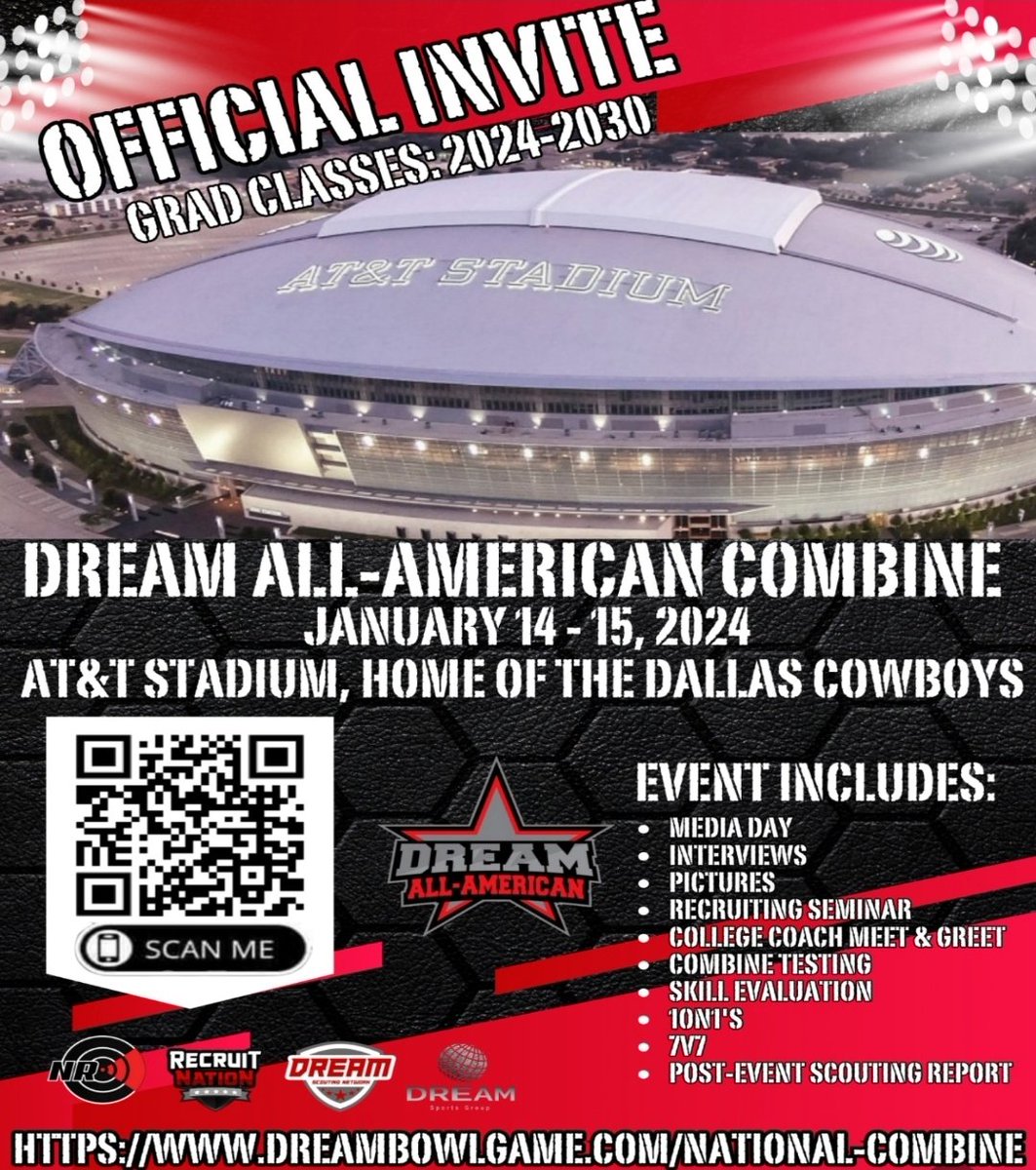 <a href="/Jayshepherd45/">Ja’christopher “slim”shepherd</a> you are invited to attend the Dream National Combine in AT&amp;T Stadium, January 14-15, 2024

dreambowlgame.com/national-combi…