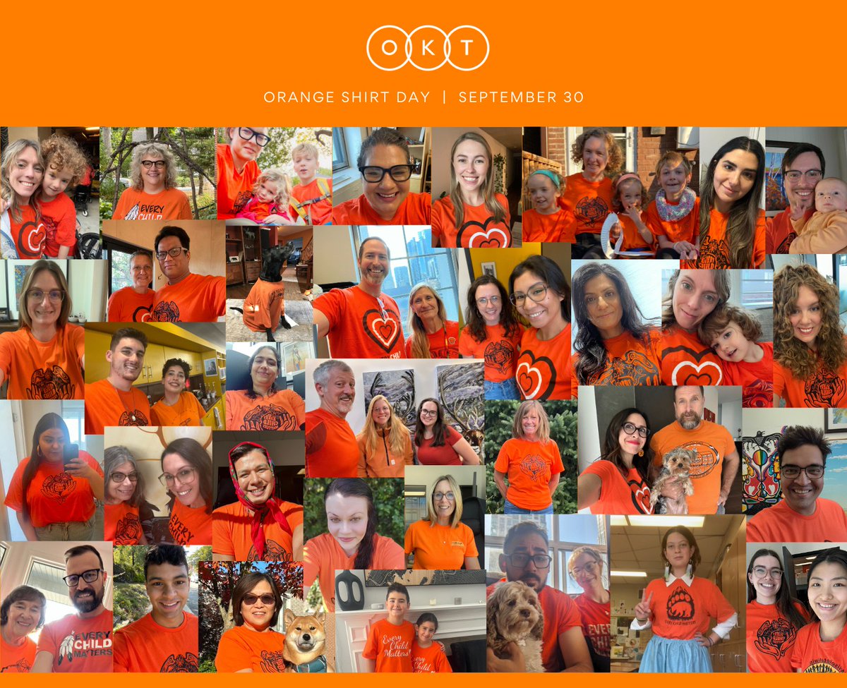 September 30th marks Canada's National Day for Truth and Reconciliation and #OrangeShirtDay. Today, we wear orange to memorialize the residential school experience and honour Survivors and the children who never returned home, as well as their families and communities.