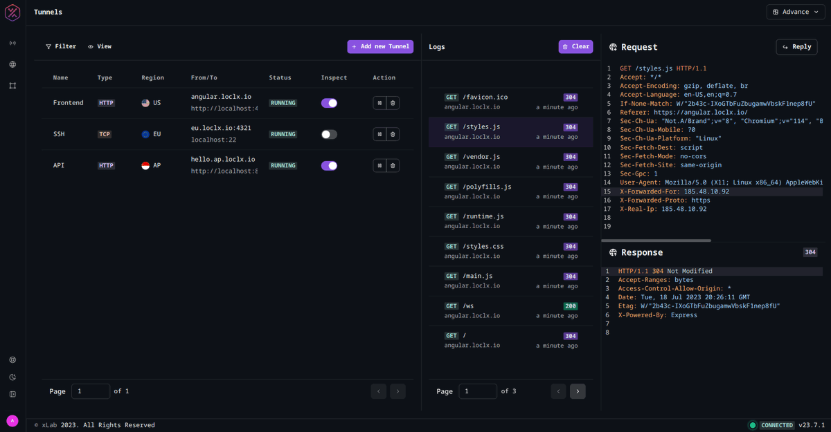 LocalXpose's tweet photo. 🚀 Exciting News!🚀 
Introducing our sleek new GUI interface! 🖥️ 

Now accessing localhost securely and effortlessly has a stylish home. Dive into seamless tunneling with our user-friendly design. 

Try it now! #LocalXpose #GUI #TunnelingSimplified🌐✨ https://t.co/WajDdSmkSq