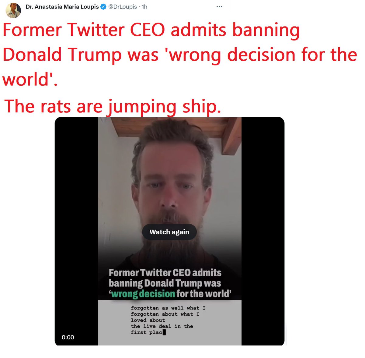 🇺🇸❤️PATRIOT FOLLOW TRAIN❤️🇺🇸 🇺🇸❤️HAPPY SATURDAY !❤️🇺🇸 🇺🇸❤️DROP YOUR HANDLES ❤️🇺🇸 🇺🇸❤️FOLLOW OTHER PATRIOTS❤️🇺🇸 🔥❤️LIKE & RETWEET IFBAP❤️🔥 🇺🇸❤️PRAY FOR TRUMP❤️🇺🇸 Former Twitter CEO admits banning Donald Trump was 'wrong decision for the world'. The rats are jumping…