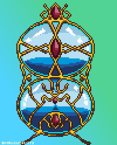 Smallcut3kitty's tweet image. This is today's theme #time from @pixel_dailies. Pixel Daily nr. 30 from #pixel_dailies. I came a long way.. please comment, share, follow and stuff.  #Pixelart
