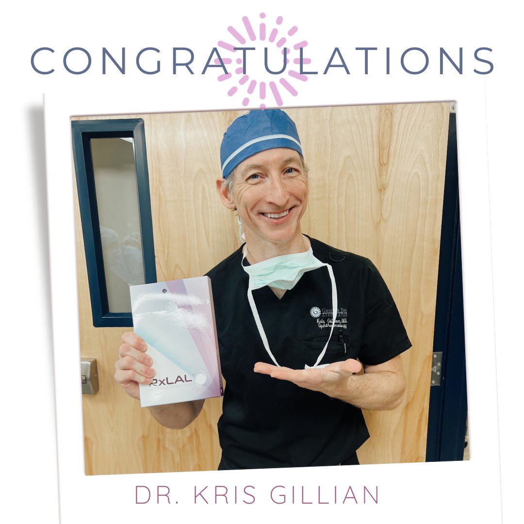 Ta-da! 🪄 We're closing out September by celebrating Dr. Kris Gillian. He completed his first Light Adjustable Lens implant at <a href="/GaEyeAssociates/">GeorgiaEyeAssociates</a>  in Atlanta earlier this month. Welcome to the RxSight family!