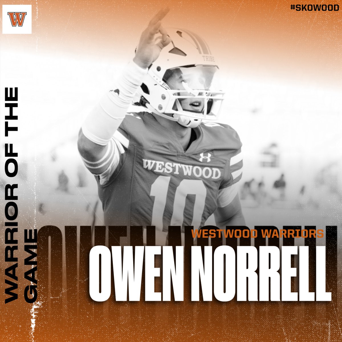 Anthony Wood (@coach_awood) on Twitter photo Congrats to <a href="/NorrellOwen/">Owen Norrell</a> for being named our Warrior of the Week. Owen completed his 1st 10 passes of the night and lead the Warrior off on 7 scoring drives out of 9 possessions. He also had a 51 yd punt and threw 2 TDs. <a href="/var_austin/">VAR</a> <a href="/RoundRockISD/">Round Rock ISD</a> <a href="/WWarriorNation/">Westwood High School</a> <a href="/WWHSWarrior/">Westwood Warriors - #WeAreWarriors</a> Congrats to <a href="/NorrellOwen/">Owen Norrell</a> for being named our Warrior of the Week. Owen completed his 1st 10 passes of the night and lead the Warrior off on 7 scoring drives out of 9 possessions. He also had a 51 yd punt and threw 2 TDs. <a href="/var_austin/">VAR</a> <a href="/RoundRockISD/">Round Rock ISD</a> <a href="/WWarriorNation/">Westwood High School</a> <a href="/WWHSWarrior/">Westwood Warriors - #WeAreWarriors</a>