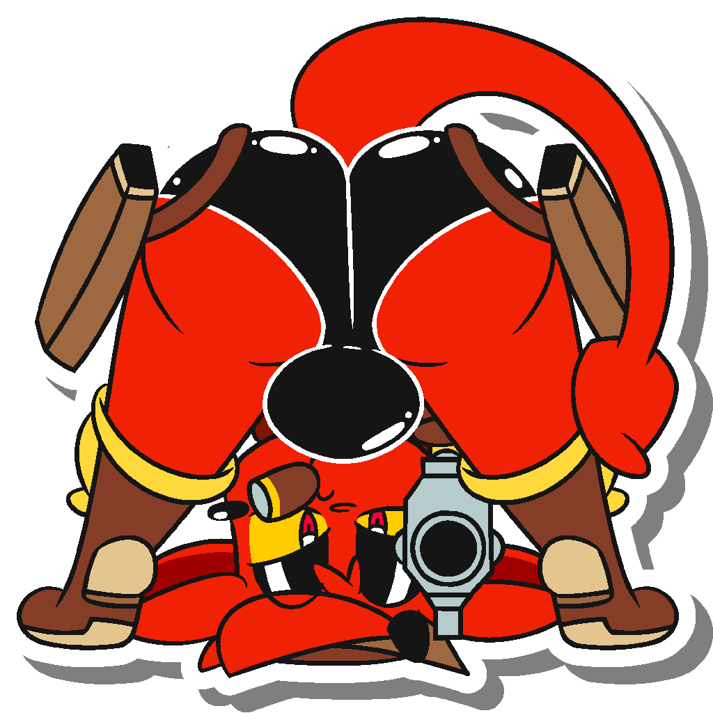 StrawberryOctii's tweet photo. We decided to also update the Gremile Sticker done by my berry boy @PsyRedtails to show off more off more of Gremiles ASSETS.

Now 90% more rounder and plump imp boyo! https://t.co/DK14X5VeVT