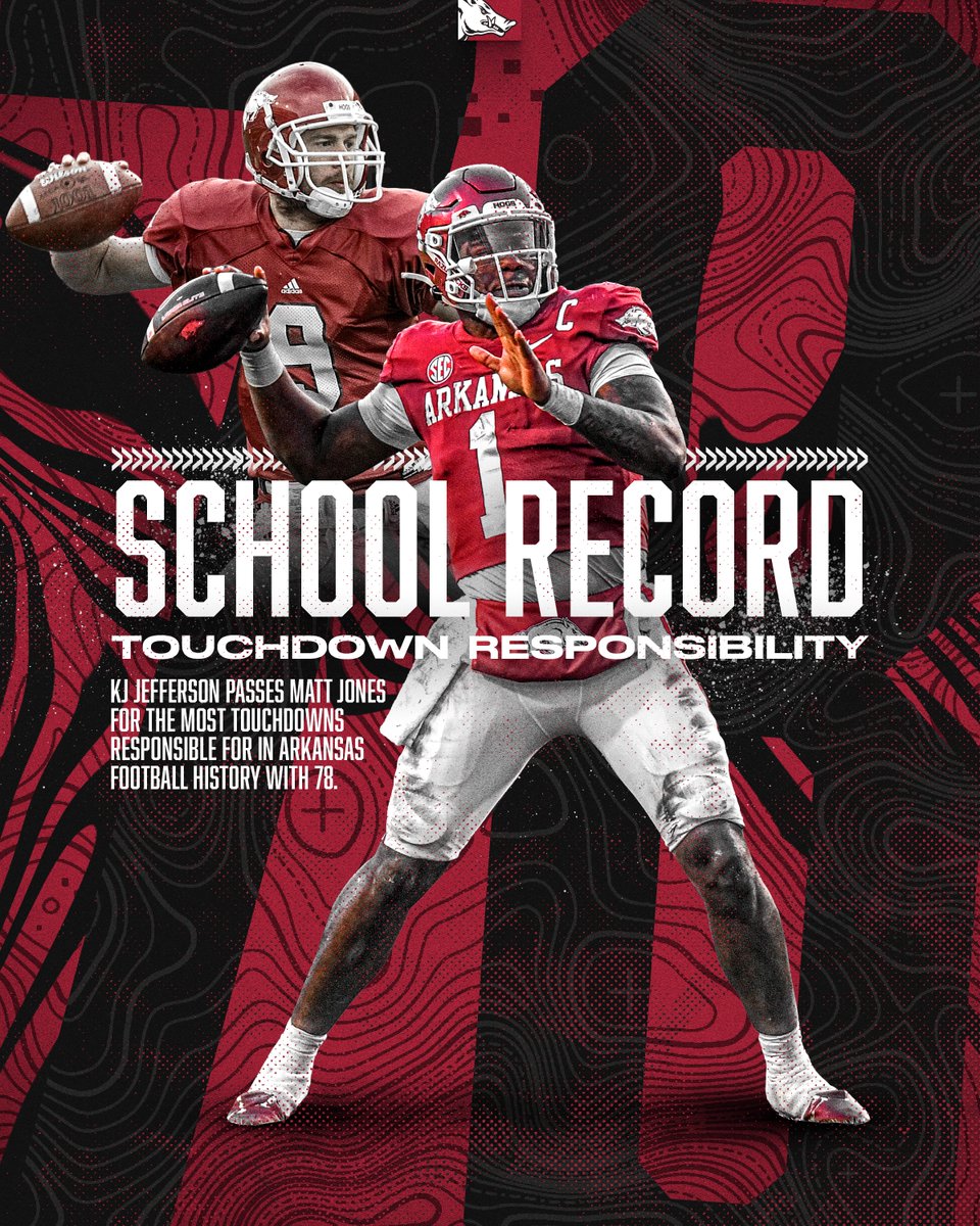 RazorbackFB's tweet photo. QB 1 https://t.co/xWEnK6JZZ0