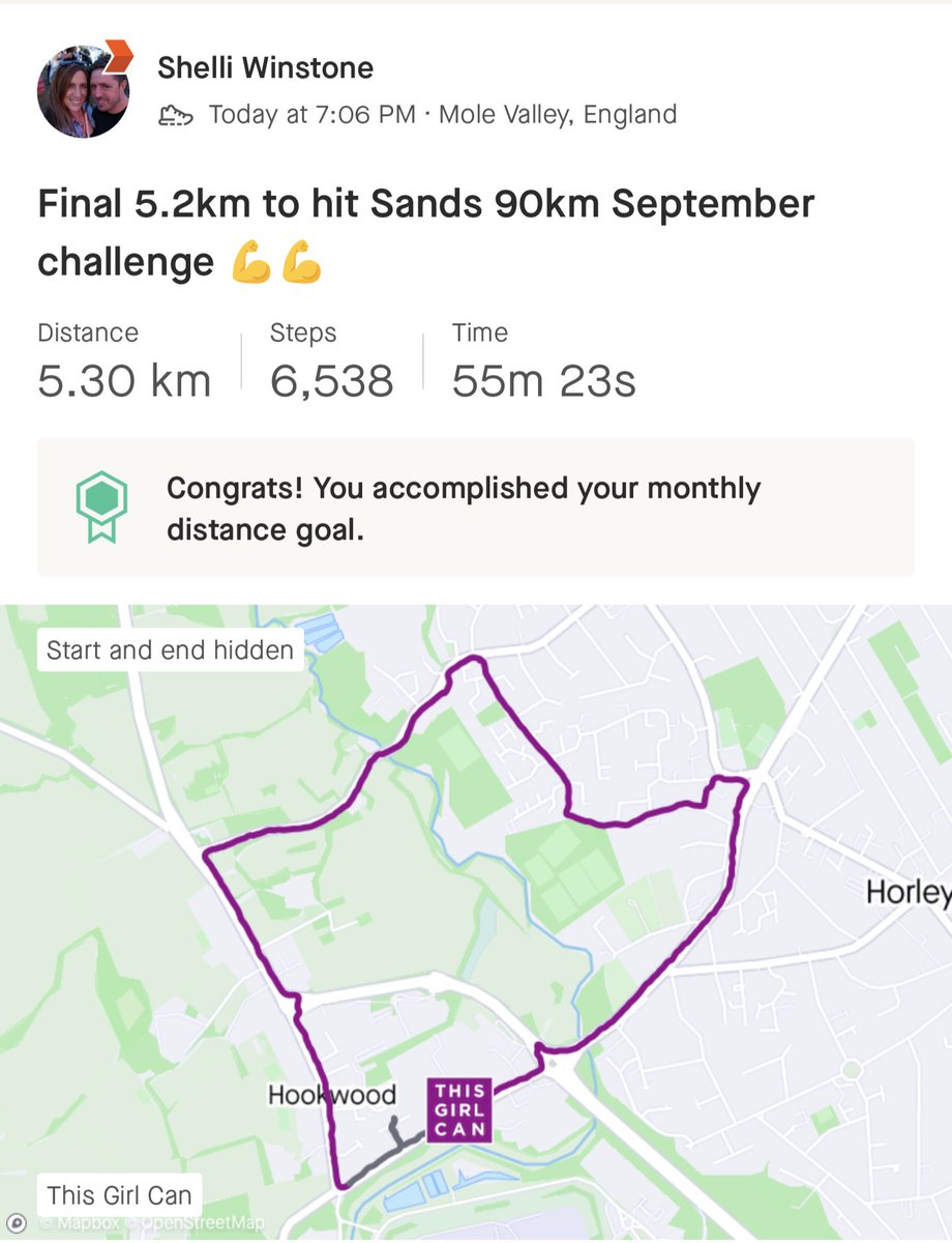 @SandsUK 90km September Challenge complete!!!! 

Please keep donations coming in!!! ❤️

#sandsuk #90kmchallenge #Thisgirldid

fundraising.sands.org.uk/fundraisers/mi…